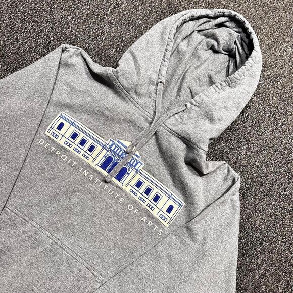 Detroit Institute of Arts Hoodie – Gray – Size M - Picture 1 of 7